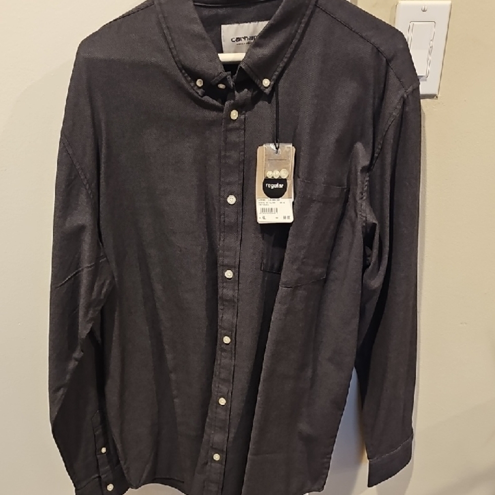 Carhartt Black Casual Button Down Shirt